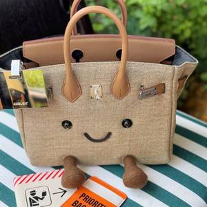 Sac à main <span class=keywords><strong>en</strong></span> peluche style Jellycat, super mignon, 3150cm, petit elfe <span class=keywords><strong>en</strong></span> peluche platine, tissu doux, design de niche pour filles et collectionneurs - Product Image 4