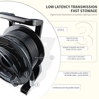 Câble Ethernet Cat6 SFTP EtherCON de Qualité Scénique sur Bobine, Robuste, Tactique, pour Mixeurs Numériques, Liaison Haute Vitesse 10 Gbit/s pour Boîtier de Scène