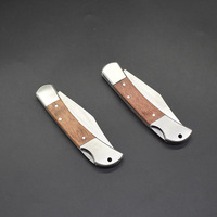 Couteau pliant de greffage et de bouturage de qualité industrielle en gros, avec manche en bois et lame en acier inoxydable, OEM