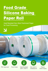 Fluoreszenz freies doppelseitiges silikon beschichtetes Back papier Jumbo-Rollen-Geschenk papier für Brot-und Keks-Lebensmittel größen - Product Image 4