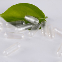 La capsule de gélatine vide claire enveloppe la certification halal facilement digestible taille 000 00 0 1 capsules de gélatine vides