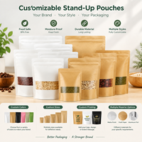 Sachets d'emballage alimentaire personnalisés en papier kraft recyclable de qualité alimentaire avec fenêtre transparente et fermeture éclair pour snacks et sandwichs