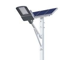 Lampadaire solaire intégré 300W IP65 étanche haute luminosité 6500K avec télécommande Garantie CE ROHS