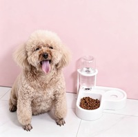 Distributeur d'eau et de nourriture 2-en-1 pour animaux de compagnie – Gamelle en plastique anti-humidité pour chats et chiens – Distributeur automatique d'eau – Vente en gros
