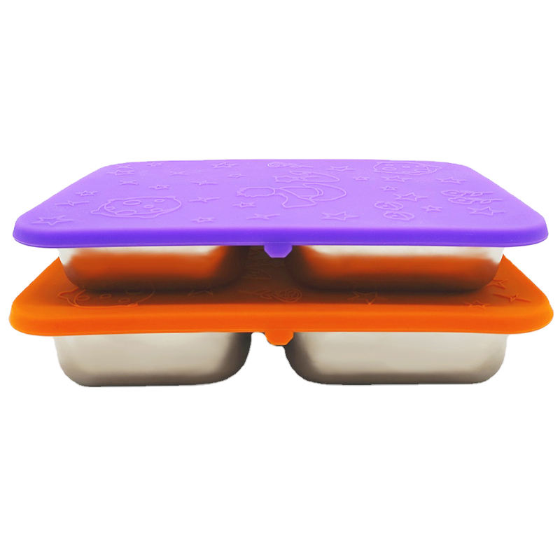 กล่องอาหารกลางวันฝาสีส้ม