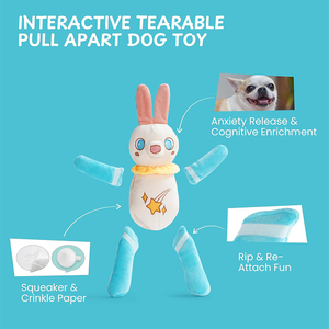 <span class=keywords><strong>Jouet</strong></span> à mâcher et à déchirer personnalisé V472 pour animaux de compagnie, avec couineur et bruit froissé, pour lapins et chiens, pour les garder occupés - Product Image 2