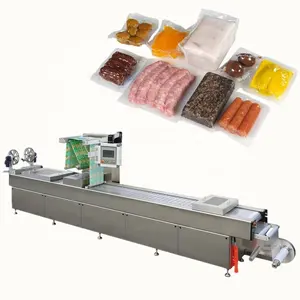 automatic food meat thermoforming vacuum packaging machine ricotta mozzarella cheddar cheese maquina al vacio queso