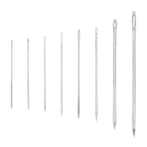 Agujas <span class=keywords><strong>de</strong></span> Coser Metálicas Resistentes al por Mayor para Coser a Mano, Reparar Cuero, Tapicería, Alfombras y Lona - Product Image 1