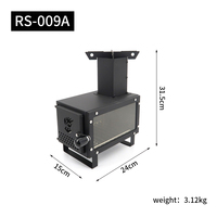 Réchaud portable mini en acier pour le camping en plein air, réchaud à fusée multi-combustibles