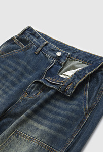 Nuovo all'ingrosso alla moda larghi larghi lavati larghi pantaloni <span class=keywords><strong>Jeans</strong></span> da <span class=keywords><strong>uomo</strong></span> Casual su misura Denim <span class=keywords><strong>Jeans</strong></span> da <span class=keywords><strong>uomo</strong></span> - Product Image 5