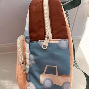 New Trendy Design Kids Mesh <b>Backpack</b> Cartoon Embroidery Cute Animal Style Unisex <b>Children</b> Lightweight Zipper Closure 20-35L - Product Image 4