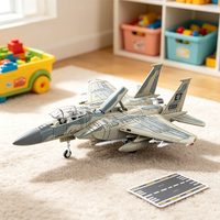 Modèle d'avion de chasse multi-roles F-15 à l'échelle 1:72 en plastique moulé sous pression, jouet éducatif, avion de chasse militaire