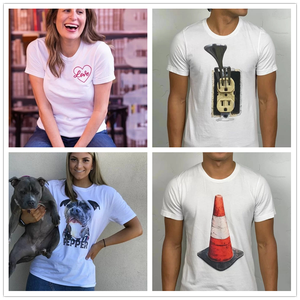 เสื้อยืดโอเวอร์ไซส์ผ้าฝ้ายพิมพ์ลายโลโก้แบบกำหนดเอง เสื้อยืดสีขาวไซส์ใหญ่สำหรับผู้ชาย - Product Image 3