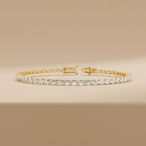 Venta al por mayor de fábrica: Pulsera de tenis de oro macizo de 9K, 10K, 14K, 18K – Joyería de cadena con diamantes cultivados en laboratorio, diseño ovalado de oriente a oeste, personalizable - Product Image 1
