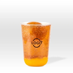 Taza en forma de U PET de 89mm de 16oz con impresión de logotipo personalizado, taza de plástico para bebidas frías de 500ml, taza de café frío, logotipo personalizado transparente - Product Image 6