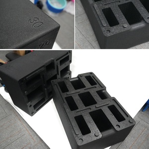 VIGFIT EPP Plyo Box Tre <span class=keywords><strong>in</strong></span> Uno, Box Pliometrico <span class=keywords><strong>in</strong></span> EPP <span class=keywords><strong>per</strong></span> Allenamenti Cardio, Box <span class=keywords><strong>per</strong></span> Salti Pliometrici Nero con Maniglie - Product Image 5