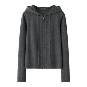 Nuovo inverno <span class=keywords><strong>Cardigan</strong></span> <span class=keywords><strong>con</strong></span> <span class=keywords><strong>cappuccio</strong></span> in Cashmere lavorato a maglia a maniche lunghe in Cashmere da <span class=keywords><strong>donna</strong></span> <span class=keywords><strong>con</strong></span> <span class=keywords><strong>cappuccio</strong></span> - Product Image 2