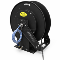 Bobine de câble à fibre optique rotative à 6 cœurs de 20 m avec anneau de glissement, boîtier en alliage d'aluminium à ressort, indice de protection IP68