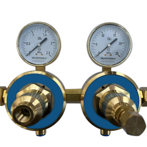Régulateur de pression de dioxyde de carbone à deux étages YQJ-11 en laiton pour gaz argon, double manomètre - Product Image 1
