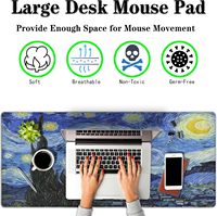Tapis de souris XXL pour jeux vidéo, antidérapant, base en caoutchouc imperméable, grand format pour ordinateur de bureau, gamer, logo personnalisé en stock, vente en gros