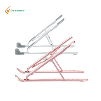 2024 chaud Freenman support pour ordinateur portable de haute qualité en alliage d'aluminium support de tablette réglable et Portable support d'ordinateur portable pour ordinateur portable 15.6 pouces
