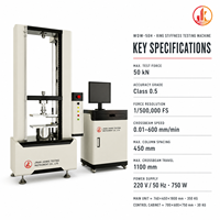 Machine d'essai de flexion de rigidité annulaire contrôlée par ordinateur, testeur de compression de tuyaux 50kN, équipement d'essai universel ISO 9969