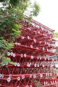 Triangular microwave transmission tower telecom tower telecommunication tower Vietnam - Product Image 3