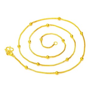 Collar deportivo para mujer con cadena <span class=keywords><strong>Chopin</strong></span> electrochapada de color perla, espaciador de caja, cuentas, hebilla M, cadena de serpiente y girasol - Product Image 5