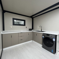 Maison conteneur extensible 20FT 40FT, maison préfabriquée pliable, maisons préfabriquées 2 ou 3 chambres, maison mobile portable, mini-maison