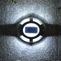 Lampes solaires étanches IP65 pour les marches de jardin, les allées extérieures, les chemins de pont, les rues, l'éclairage au sol, changement de couleur, capteur de contrôle