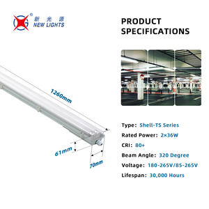 <span class=keywords><strong>2X18W</strong></span> 1X18W 2pcs Led 관 36W Led 세 배 증거 램프 빛 T8 관 형광성 방수 램프 선형 세 배 증거 정착물 - Product Image 5