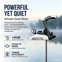 Chinois nouveau 24V 86Lbs brossé sans fil télécommande arc montage électrique moteur de pêche à la traîne moteur hors-bord avec système GPS