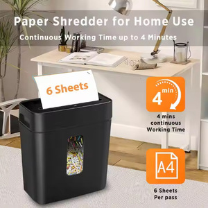 Office <b>Paper</b> <b>Shredder</b> OS610 Cross Cut 12L Capacity 10-19 Sheets A4 Electric Fully Automatic Document Destroyer - Product Image 4