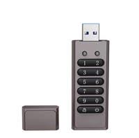 Clé USB 3.0 personnalisée de 32 Go avec cryptage matériel AES256, protection par mot de passe, clé mémoire sécurisée, cadeau d'entreprise OEM