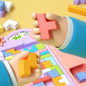 Nuevo Juguete de Bloques de Construcción de Cocodrilo, Rompecabezas de Tangram Colorido, Bloques de Apilamiento, Juego de Rompecabezas de Plástico, Juego de Ingenio - Product Image 5