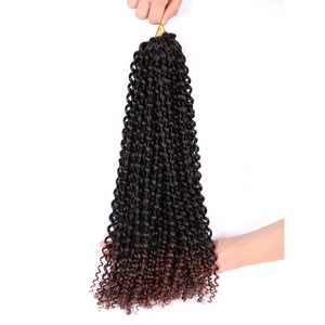 <span class=keywords><strong>Extensiones</strong></span> de Cabello Passion Twist Negras de 18 Pulgadas para Mujer, <span class=keywords><strong>Trenzas</strong></span> de Ganchillo Cortas <span class=keywords><strong>con</strong></span> Ondas Bohemias, Únicas y Elegantes - Product Image 5