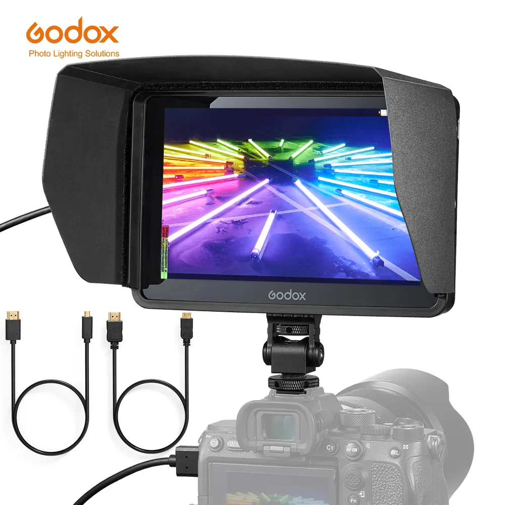 Godox GM7S 4K 7 pollici Ultra Bright Camera DSLR Monitor 3D LUT Touch Screen IPS FHD 1920x1080 Video Live Display