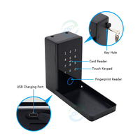Boîte à clés intelligente étanche TTLock App, sécurité numérique par mot de passe pour le stockage de clés intelligentes à l'extérieur, pour appartement, hôtel
