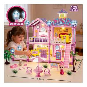 Muebles para Casa de Muñecas, Estufa de Juguete, Silla para Bebé, Ventanas, Puerta de Vidrio, Accesorios en Miniatura, Set de Regalo - Product Image 4