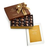 Boîte d'emballage magnétique en carton rigide doré personnalisable, matériaux recyclés, plateau en papier laminé gaufré pour chocolats, cadeaux