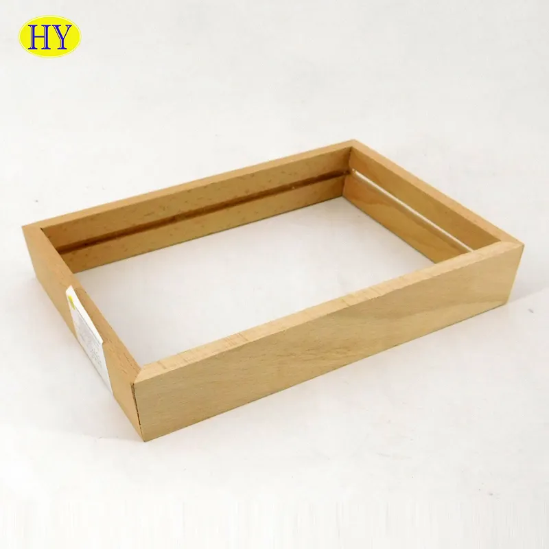 Picture Frames Wooden Photo Frame Unfinished Wood Natural Wholesale Custom Recycled Wall-mounted A4 Solid Eco-friendly HY