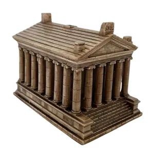 Custom architecture famous buildings sculpture souvenir gypsum building model resin landmark Garni temple miniature