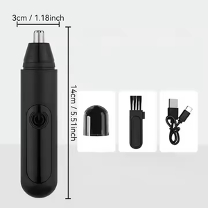 Tondeuse à poils de nez portable pour hommes, rechargeable, outil d'épilation indolore pour le visage et les sourcils - Product Image 2