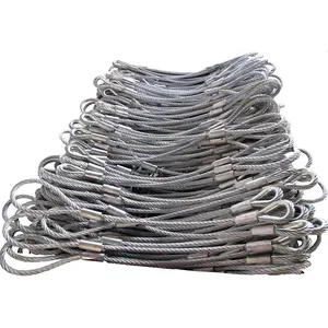 Durable Wholesale pressed eye wire rope sling For Various Loads 
