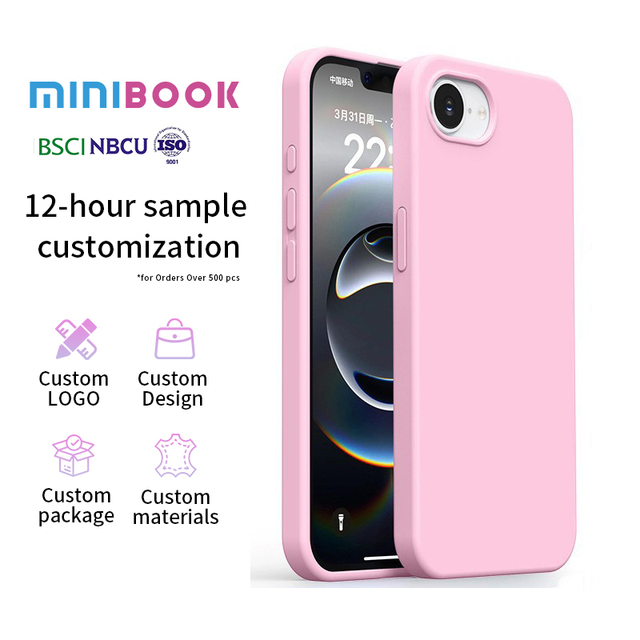Minibook  Mobile Phone case with logo Magnetic for iphone 17pro 17promax 17 16pro 16pro Max 15pro 14pro