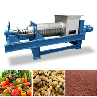 Fruit- en groentepers met dubbele schroef, motor aangedreven, voor fruitverwerkingsbedrijven, 3kW, 380V