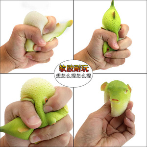 Jouet anti-stress en forme de poisson-bouffant coloré en TPR, jouet sensoriel élastique, cadeau fantaisie pour enfants, vente en gros - Product Image 5