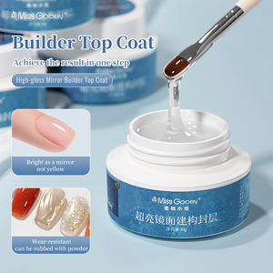 Miss Gooey Großvolumiger 30g Hochglanz-Spiegel-Builder Top Coat Hochtransparentes Gel-Builder Funktionsgel für Nagelkunst - Product Image 1