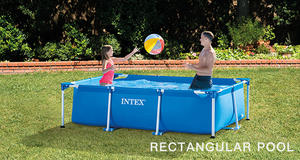 <span class=keywords><strong>INTEX</strong></span> 28272 Familia Marco de metal Piscina 300cmX200cmX75cm <span class=keywords><strong>Rectangular</strong></span> PVC Acero inoxidable Piscina sobre el suelo - Product Image 2