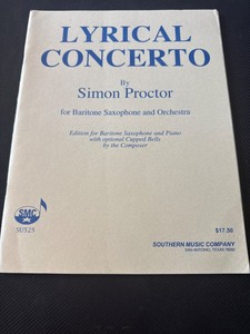 <span class=keywords><strong>Concerto</strong></span> Lyrique de Simon Proctor pour Saxophone Baritone et <span class=keywords><strong>Piano</strong></span> Su526 – Livre de Musique et Systèmes PLC de Contrôle Programmable pour l'Automatisation Industrielle - Product Image 1